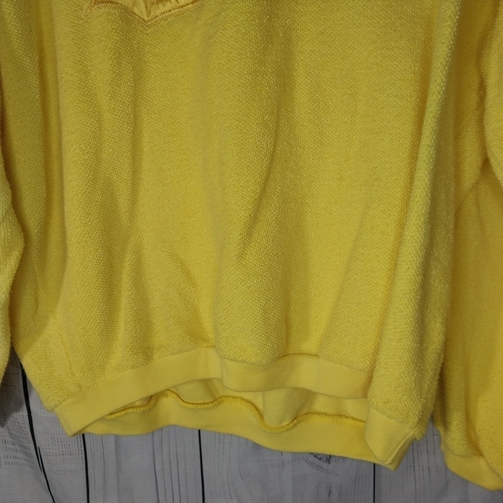 Express EXP Crewneck Vintage 90’s Yellow Retro Oversized Sweatshirt - Picture 3 of 14